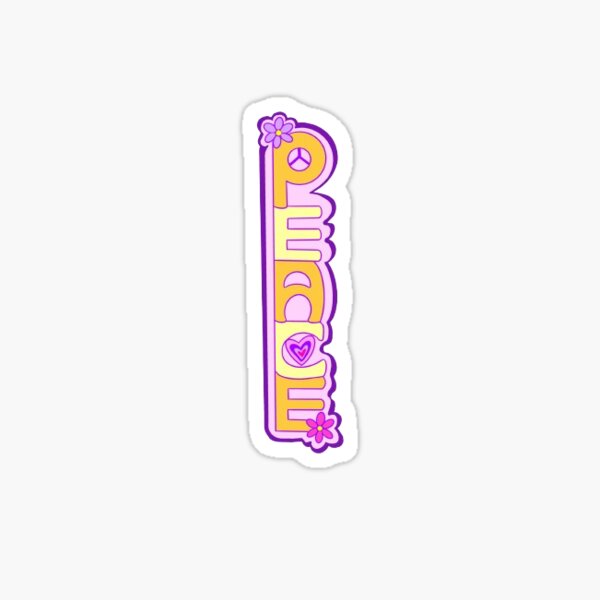 Item preview, Peace Sticker designed and sold by Lotus Soul Creative.
