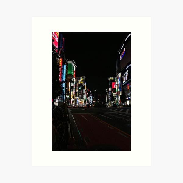 Item preview, Shinjuku at Night designed and sold by JulieMaxwell.