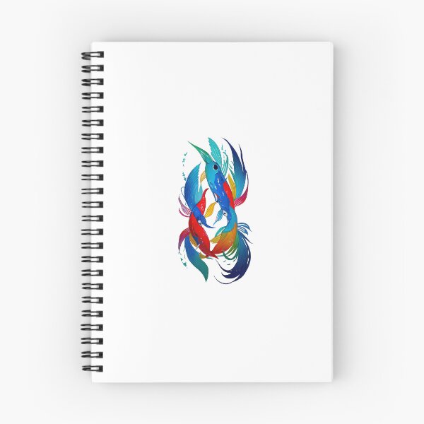 Aperçu de l'œuvre Oiseaux et poissons artistiques abstraits créée et vendue par Alpha451.