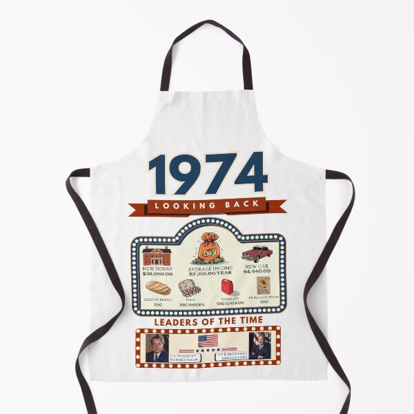 Item preview, 1974 Vintage Price Comparison - A Look Back at Housing, Income, and Everyday Costs - Retro U.S. History Design designed and sold by ETOemporium.