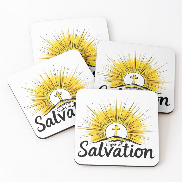 Item preview, Light of Salvation - Christian Faith Based Inspirational Typography Design designed and sold by Redblackman.