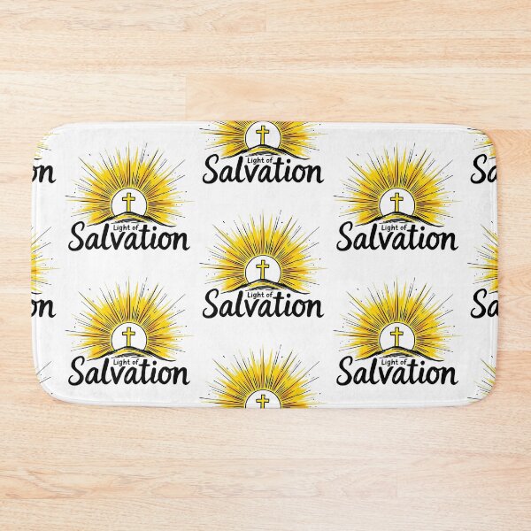 Item preview, Light of Salvation - Christian Faith Based Inspirational Typography Design designed and sold by Redblackman.