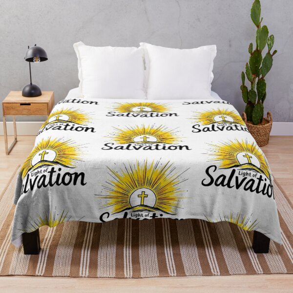 Item preview, Light of Salvation - Christian Faith Based Inspirational Typography Design designed and sold by Redblackman.