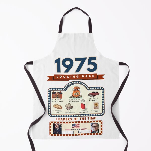 Item preview, 1975 Vintage Price Comparison - A Look Back at Housing, Income, and Everyday Costs - Retro U.S. History Design designed and sold by ETOemporium.