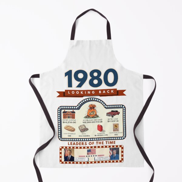 Item preview, 1980 Vintage Price Comparison - A Look Back at Housing, Income, and Everyday Costs - Retro U.S. History Design designed and sold by ETOemporium.