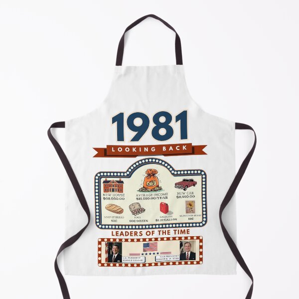Item preview, 1981 Vintage Price Comparison - A Look Back at Housing, Income, and Everyday Costs - Retro U.S. History Design designed and sold by ETOemporium.