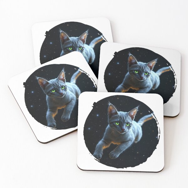 Item preview, Cosmic Cat – Grey Feline Floating in Space designed and sold by MTeesGA.