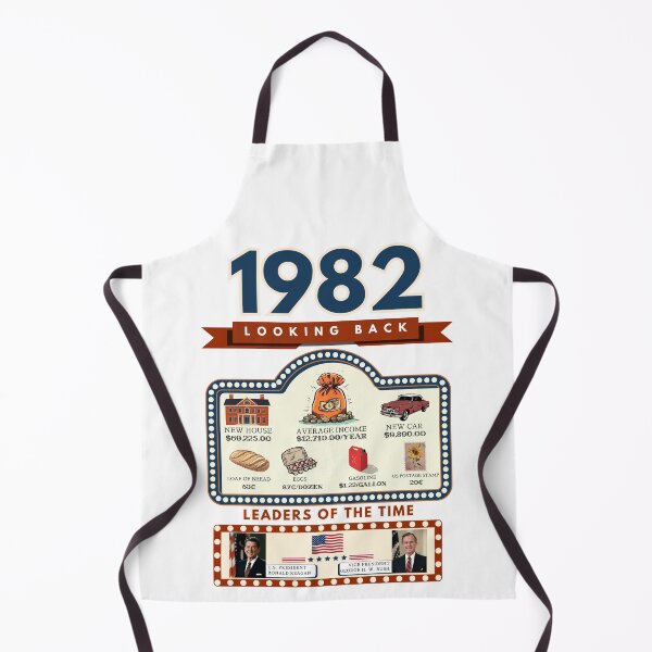 Item preview, 1982 Vintage Price Comparison - A Look Back at Housing, Income, and Everyday Costs - Retro U.S. History Design designed and sold by ETOemporium.