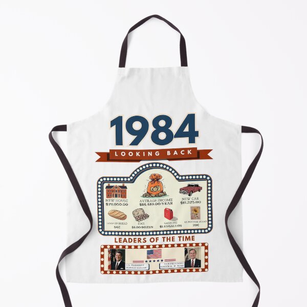 Item preview, 1984 Vintage Price Comparison - A Look Back at Housing, Income, and Everyday Costs - Retro U.S. History Design designed and sold by ETOemporium.