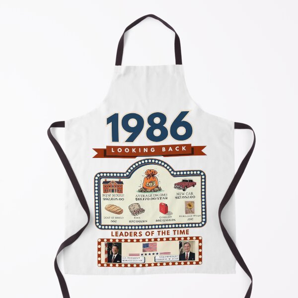 Item preview, 1986 Vintage Price Comparison - A Look Back at Housing, Income, and Everyday Costs - Retro U.S. History Design designed and sold by ETOemporium.