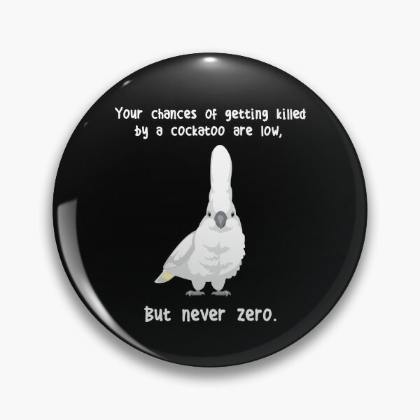 Item preview, Umbrella Cockatoo Parrot Never Zero designed and sold by Clara Hollins.