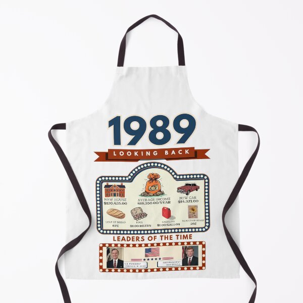 Item preview, 1989 Vintage Price Comparison - A Look Back at Housing, Income, and Everyday Costs - Retro U.S. History Design designed and sold by ETOemporium.