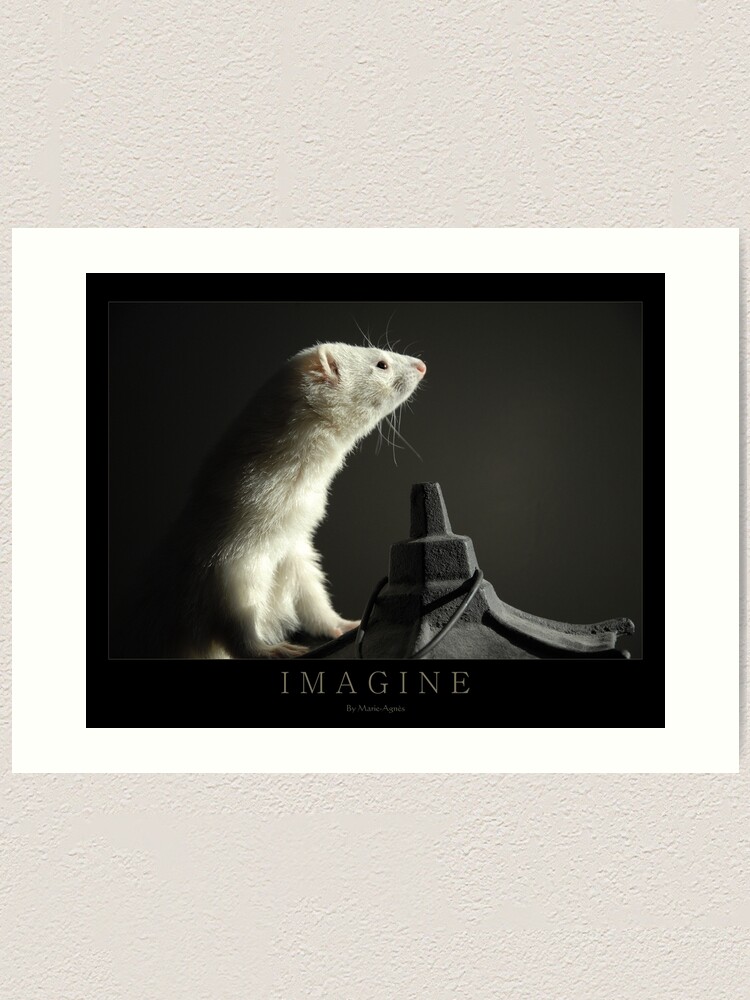 Alternate view of I M A G I N E Art Print