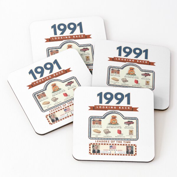 Item preview, 1991 Vintage Price Comparison - A Look Back at Housing, Income, and Everyday Costs - Retro U.S. History Design designed and sold by ETOemporium.