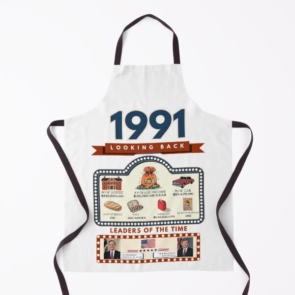 Item preview, 1991 Vintage Price Comparison - A Look Back at Housing, Income, and Everyday Costs - Retro U.S. History Design designed and sold by ETOemporium.