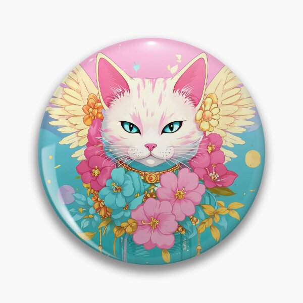 Item preview, Cat angel among roses. designed and sold by Natalia-Vlad.