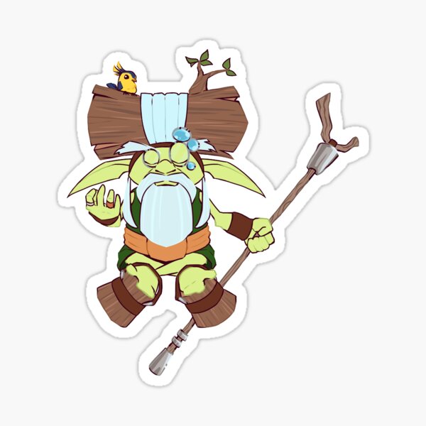 Item preview, Jak and Daxter Samos Sticker designed and sold by WatchrsWorkshop.