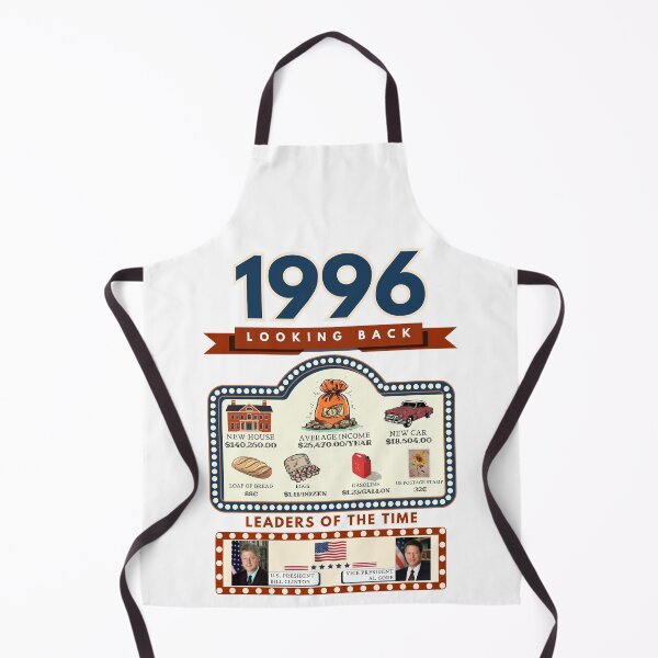 Item preview, 1996 Vintage Price Comparison - A Look Back at Housing, Income, and Everyday Costs - Retro U.S. History Design designed and sold by ETOemporium.