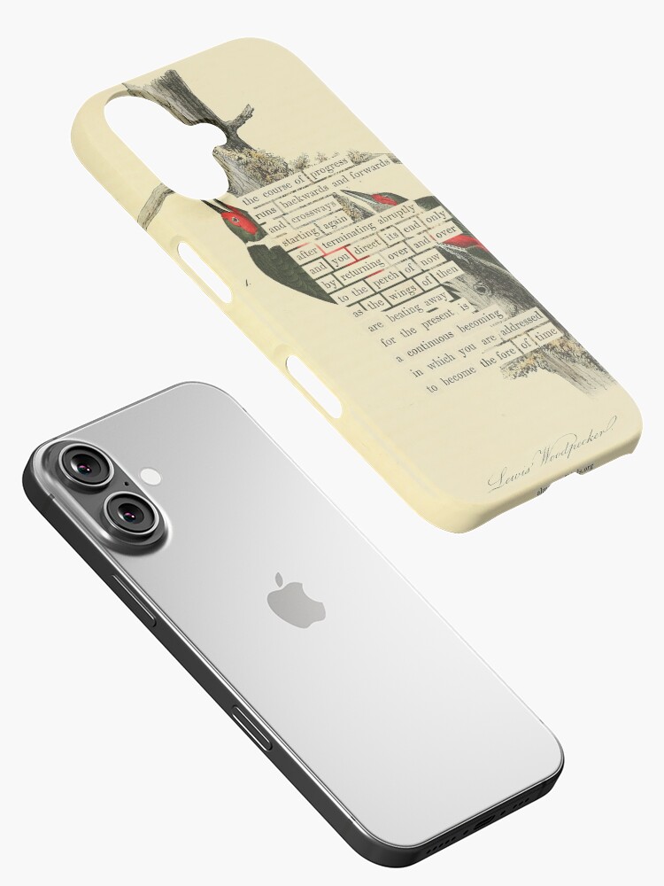 Thumbnail 2 of 4, iPhone Case, Bird Divination: Lewis's Woodpecker (almanacofbirds.org) designed and sold by mariapopova.
