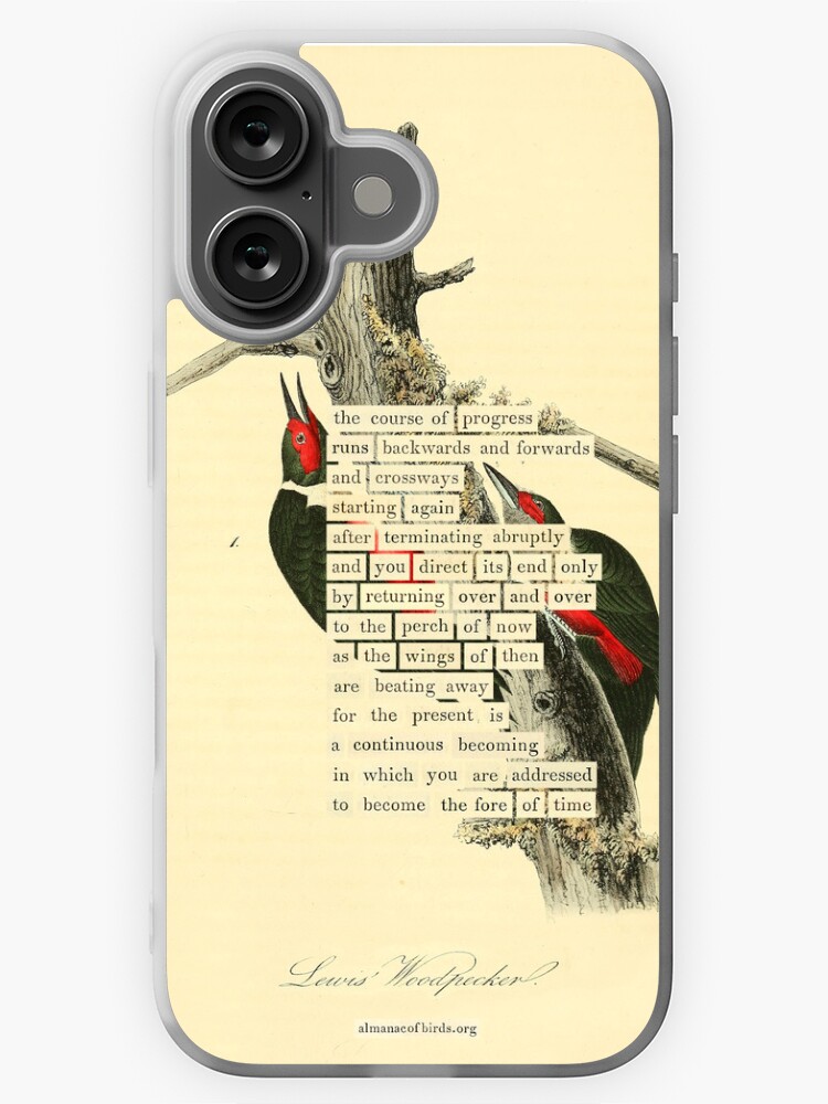Thumbnail 1 of 5, iPhone Case, Bird Divination: Lewis's Woodpecker (almanacofbirds.org) designed and sold by mariapopova.