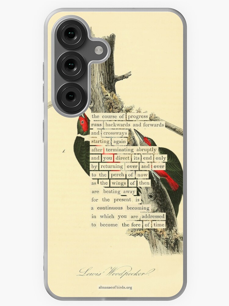 Thumbnail 1 of 4, Samsung Galaxy Phone Case, Bird Divination: Lewis's Woodpecker (almanacofbirds.org) designed and sold by mariapopova.