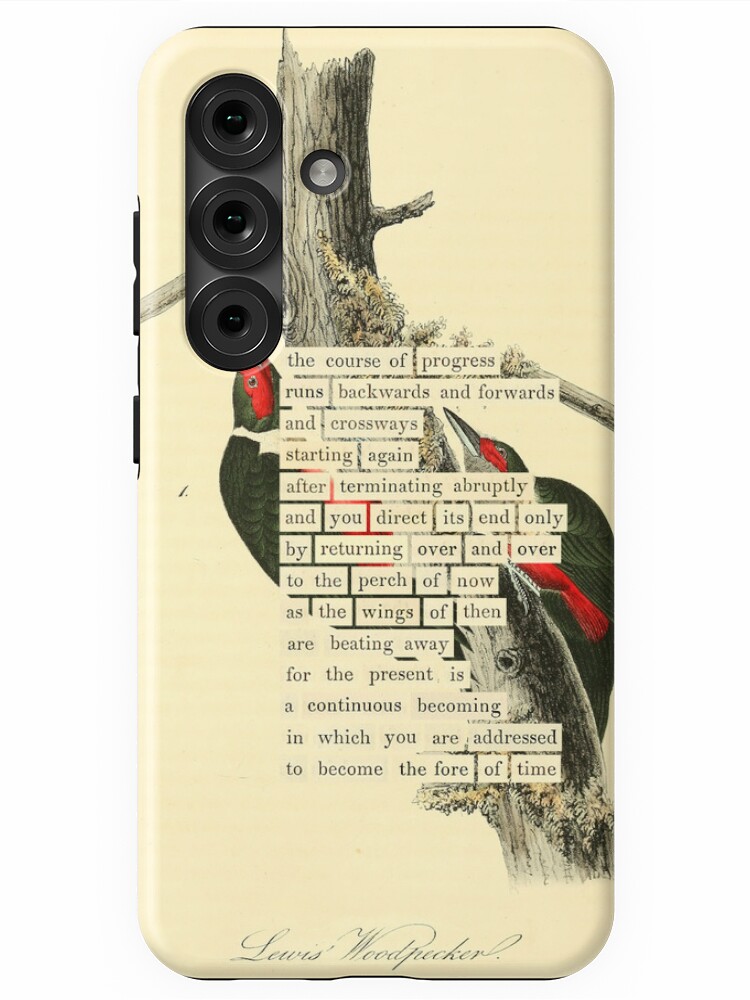 Thumbnail 1 of 4, Samsung Galaxy Phone Case, Bird Divination: Lewis's Woodpecker (almanacofbirds.org) designed and sold by mariapopova.