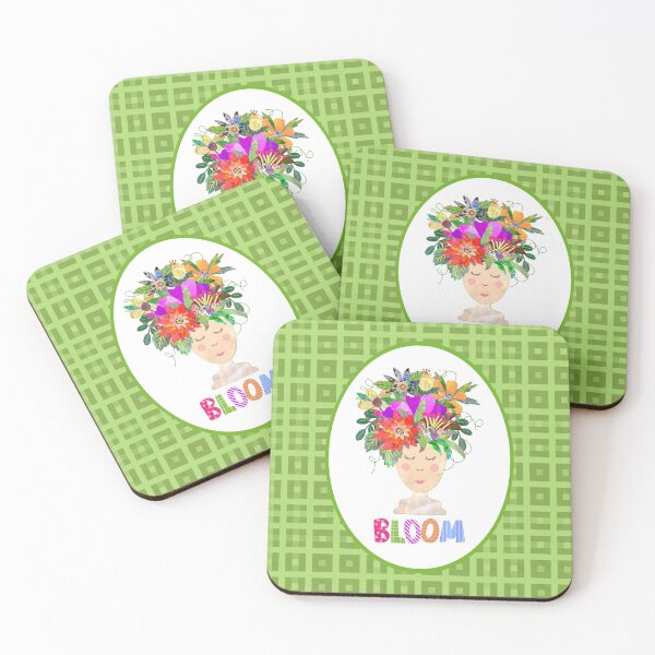 Item preview, BLOOM Paper Collage Illustration designed and sold by MarcyBrennanArt.