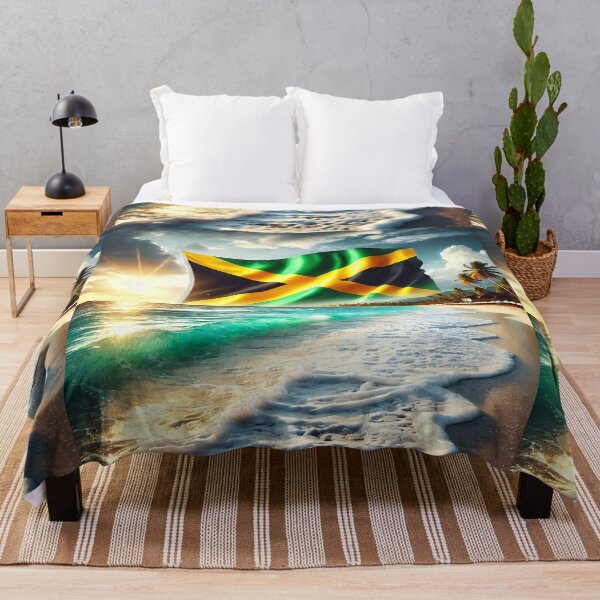 Item preview, Jamaican Flag (Beach) designed and sold by Intriguing Designs.
