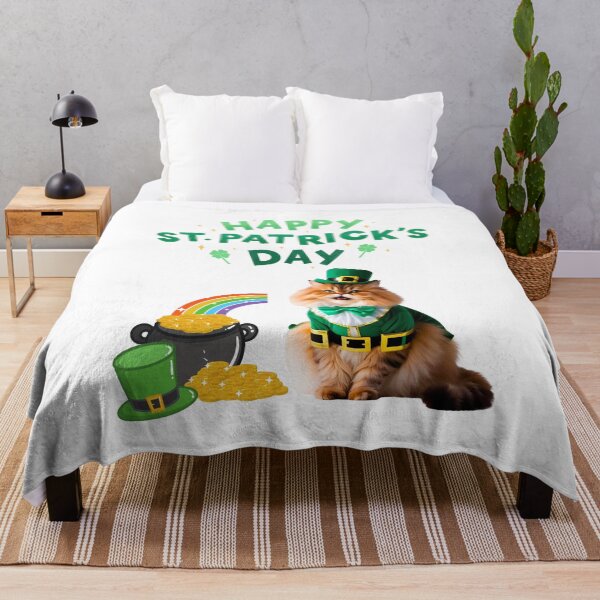 Artikelvorschau, Glücksbringer: Perserkatzen-Kobold – St. Patrick's Day-Anhänger entworfen und verkauft von Fredster1966.
