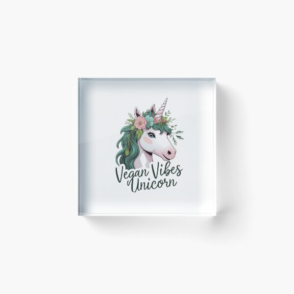Item preview, Vegan Vibes Unicorn designed and sold by zoughlal.