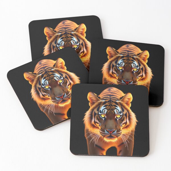Item preview, Fiery Gaze of the Bengal Tiger designed and sold by Dakson Design - Fantasy Art.