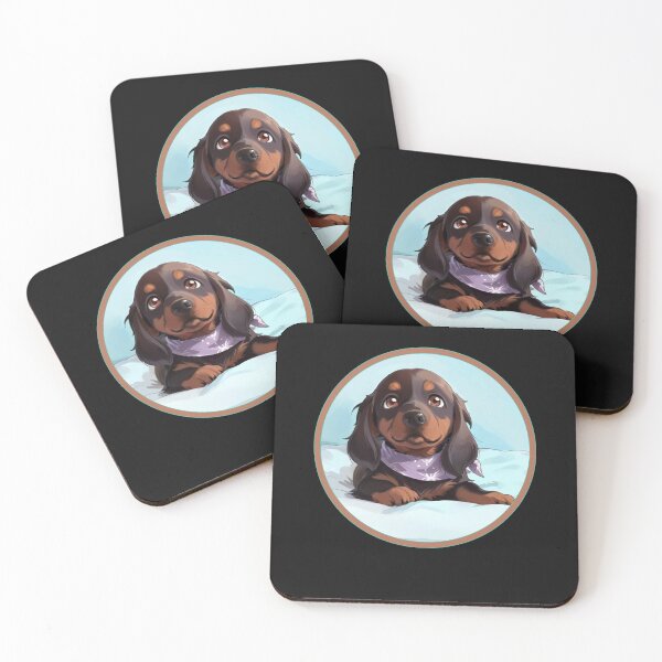 Item preview, Long-Haired Dachshund Puppy designed and sold by HinsonCreations.