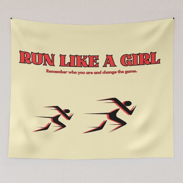 Item preview, Run like a girl designed and sold by Monkey204.