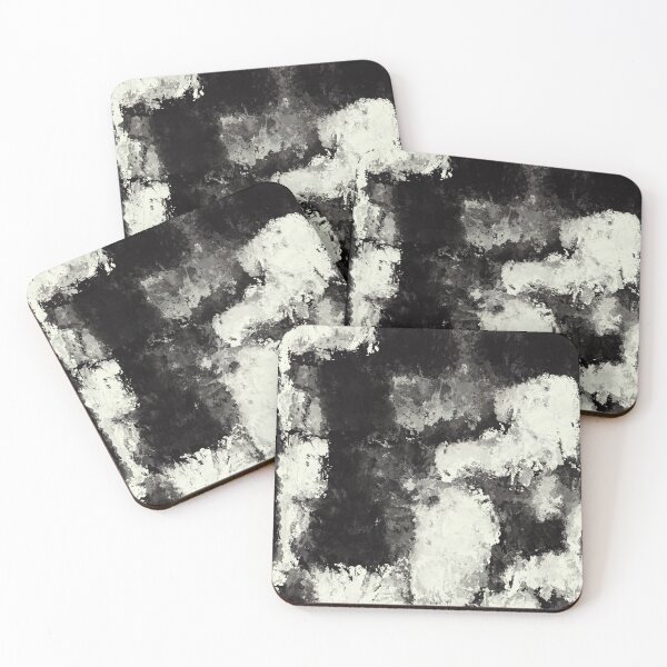 Item preview, Black and White Modern Abstract Painting designed and sold by BleuAbstracts.
