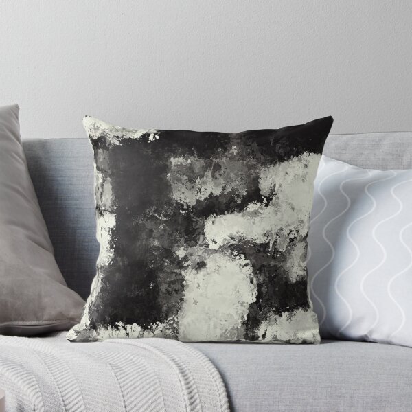 Item preview, Black and White Modern Abstract Painting designed and sold by BleuAbstracts.