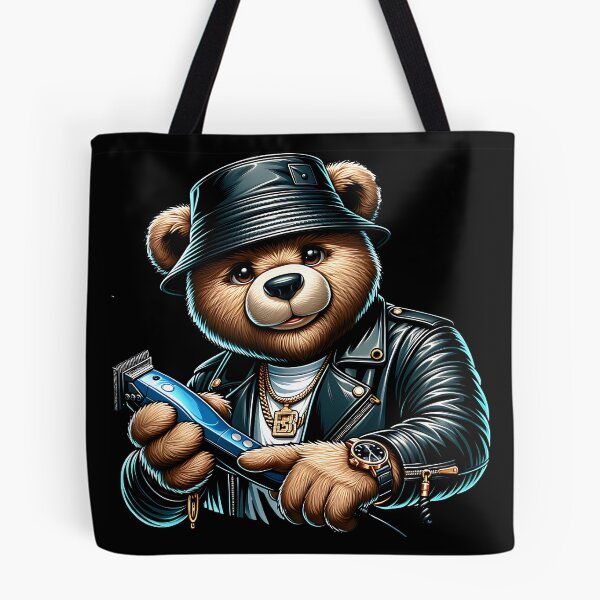Item preview, Barber Teddy Bear - Cool Barber Shop Haircut Clipper Streetwear Design designed and sold by Redblackman.