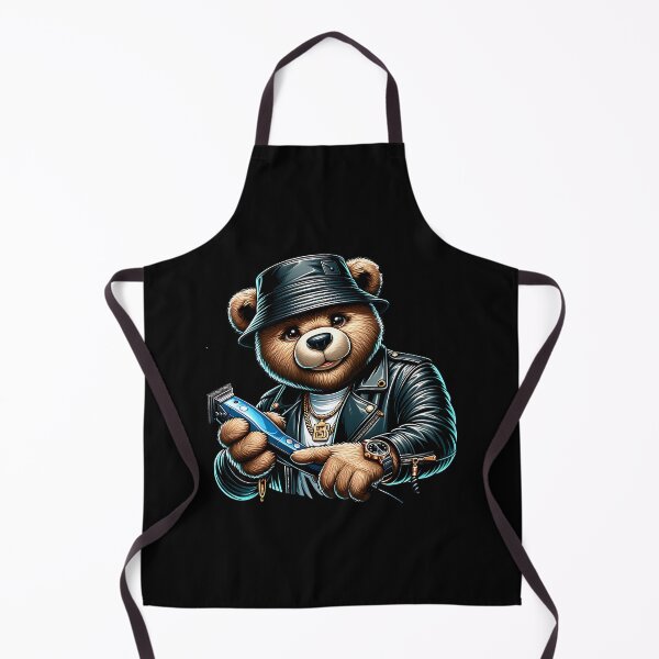 Item preview, Barber Teddy Bear - Cool Barber Shop Haircut Clipper Streetwear Design designed and sold by Redblackman.