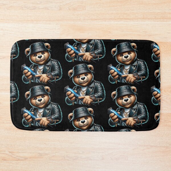 Item preview, Barber Teddy Bear - Cool Barber Shop Haircut Clipper Streetwear Design designed and sold by Redblackman.