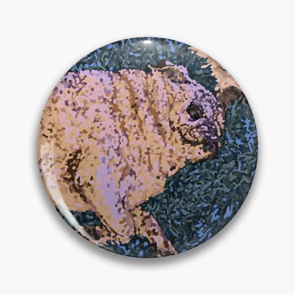 Item preview, Pug in Pointillism designed and sold by Hailey Dorritie.