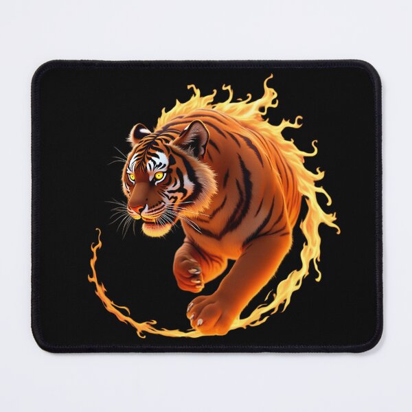 Item preview, Fiery Tiger in Motion designed and sold by Dakson Design - Fantasy Art.