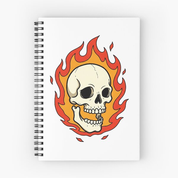 Item preview, flaming skull designed and sold by ThirtyNumber.