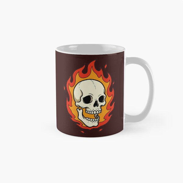 Item preview, flaming skull designed and sold by ThirtyNumber.