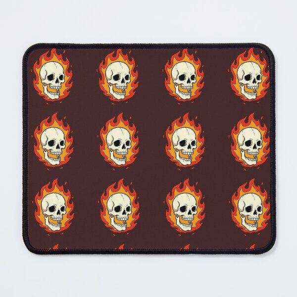 Item preview, flaming skull designed and sold by ThirtyNumber.