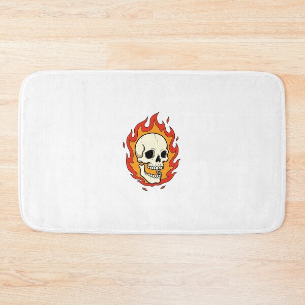 Item preview, flaming skull designed and sold by ThirtyNumber.