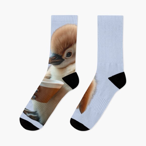 Item preview, Baby pesto penguin with caffe designed and sold by Dakson Design - Fantasy Art.
