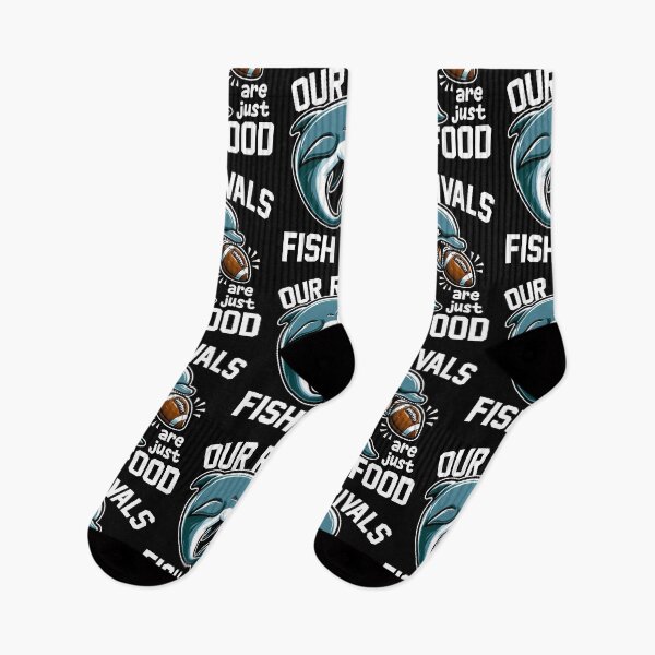 Item preview, OUR RIVALS ARE JUST FISH FOOD - FOOTBALL DOLPHINS GIFT designed and sold by KEF Custom.