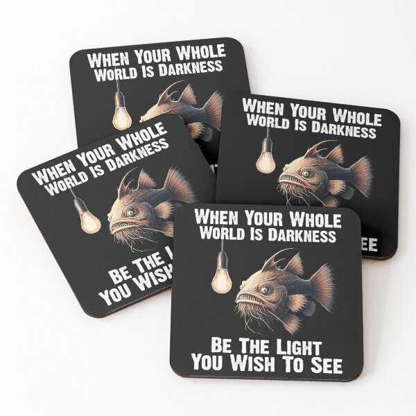 Item preview,  Anglerfish  When Your Whole World Is Darkness Be The Light You Wish To See  - Funny Anglerfish Lover  designed and sold by Smix Pixels.
