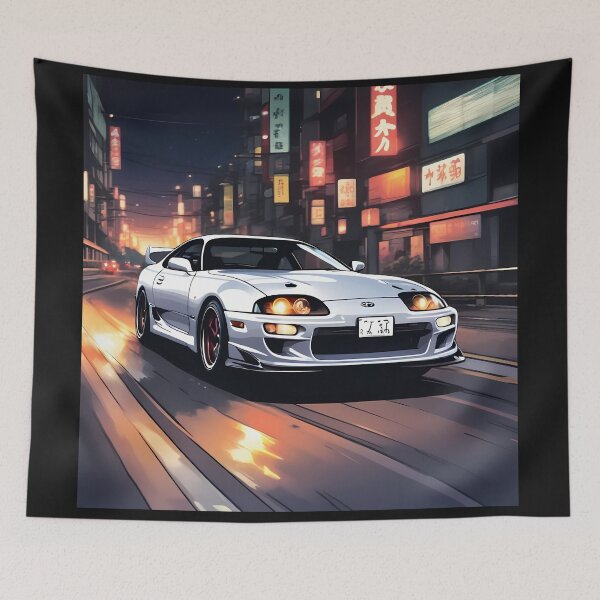 Item preview, A sportive car in highway at late night designed and sold by MKOWOLF.