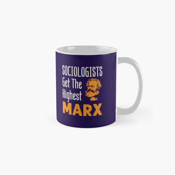 Vista previa del artículo con la obra «Los sociólogos obtienen el máximo Marx», diseñado y vendido por jaygo.