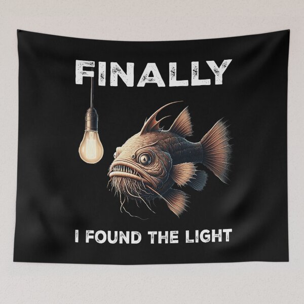 Item preview,  Anglerfish I Found The Light  - Funny Anglerfish Lover  designed and sold by Smix Pixels.